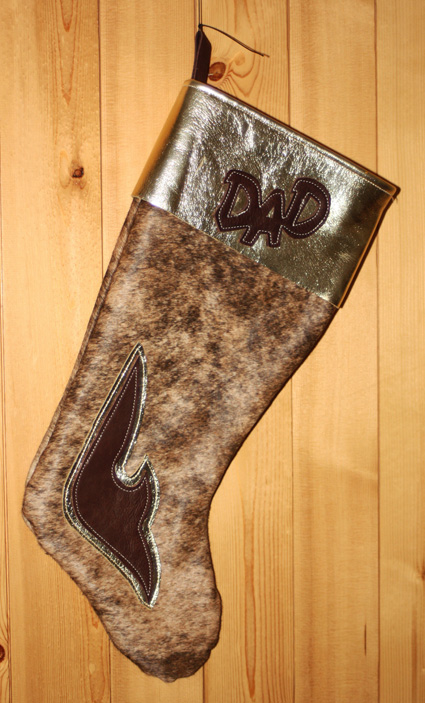 leather christmas stocking